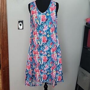 Pre owned Tango Mango Summer Floral Hi/Low Dress